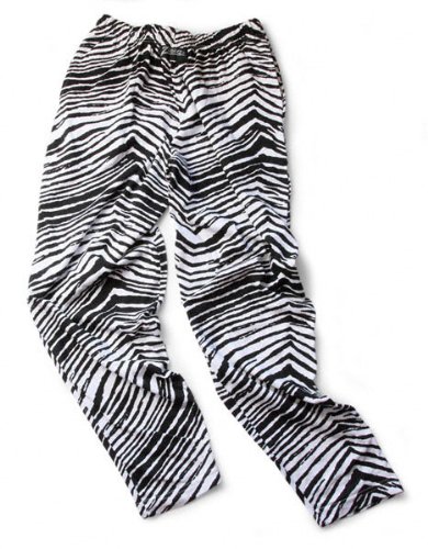 Zubaz Pants: Black/White Zubaz Zebra Pants